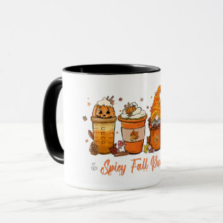 Spicy Fall Pumpkins Gnome Mug