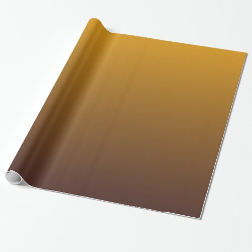 Spicy Gold Brown Ombre Wrapping Paper