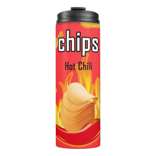 Spicy Hot Chili Chips Thermal Tumbler