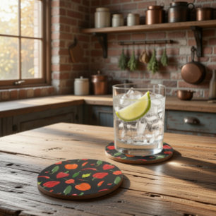 Spicy Hot Peppers Coaster