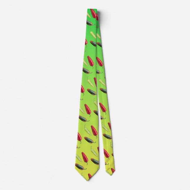 Spicy Hot Peppers Neck Tie (Front)