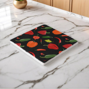 Spicy Hot Peppers Trivet