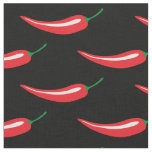 Spicy hot red chili pepper DIY fabric
