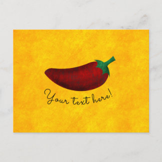 Spicy Hot Southwest Chili Pepper Postcard