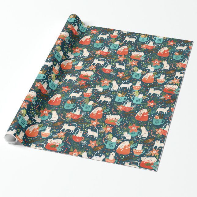 Spicy Kittens Wrapping Paper (Unrolled)
