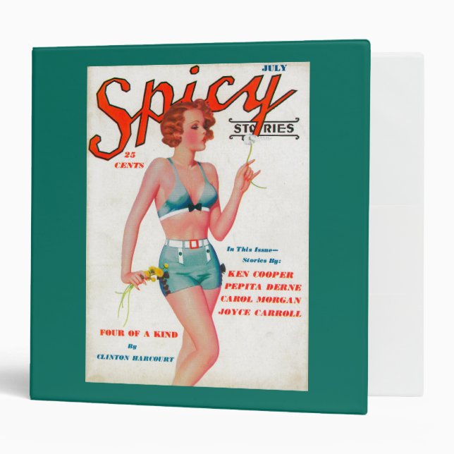 Spicy Magazine Cover 3 Ring Binder (Front/Inside)