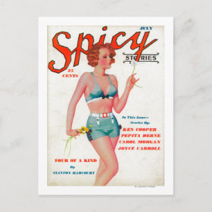 Spicy Magazine Cover Postcard