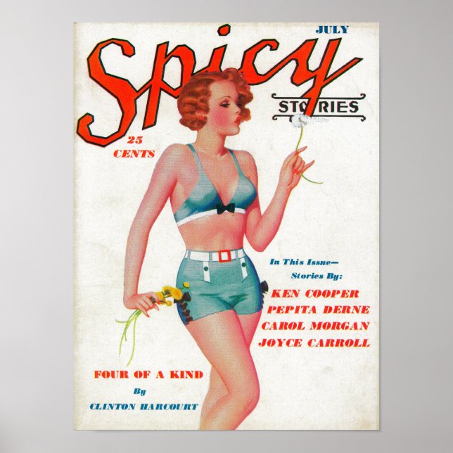 Spicy Magazine Cover Poster (Front)