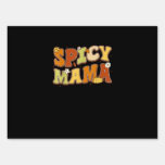 Spicy Mama Happy It’s Fall Y’all Groovy Retro Sign
