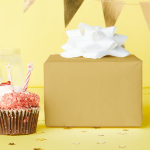 Spicy Mustard Glossy Wrapping Paper