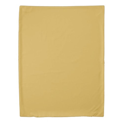 Spicy Mustard Yellow Solid Color Print Vintage Duvet Cover