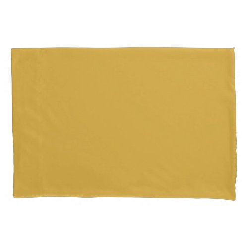 Spicy Mustard Yellow Solid Color Print Vintage Pillow Case