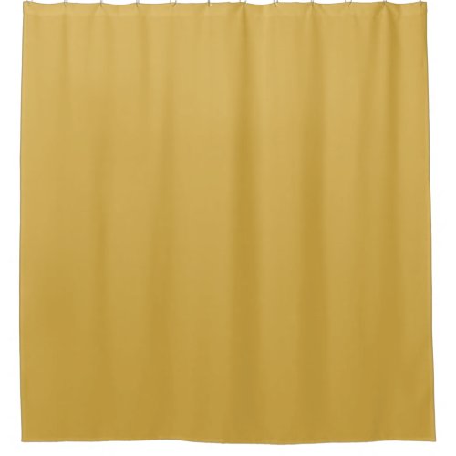 Spicy Mustard Yellow Solid Color Print Vintage Shower Curtain