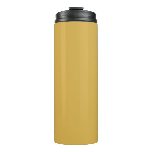 Spicy Mustard Yellow Solid Color Print Vintage Thermal Tumbler