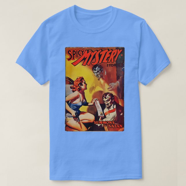 Spicy Mystery Summons For Satan T-Shirt (Design Front)