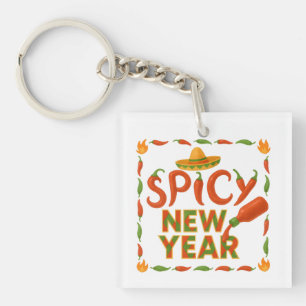 Spicy New Year Keychain