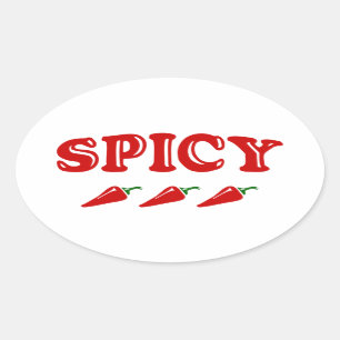SPICY OVAL STICKER