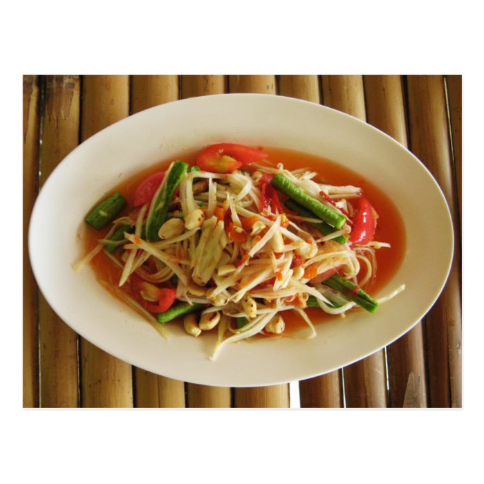 Spicy Papaya Salad [Som Tam] Post Cards