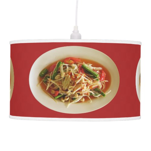 Spicy Papaya Salad Som Tam  Thai Lao Food Ceiling Lamp