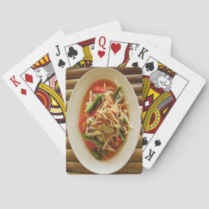 Spicy Papaya Salad [Som Tam] ... Thai Lao Food Poker Cards
