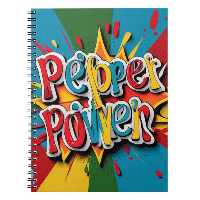 "Spicy Pepper Art" Notebook (Front)