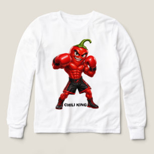 Spicy Power – Muscular Chili Pepper Boxer   Funny  Tri-Blend Shirts