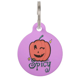 Spicy Pumpkin Spice Pet ID Tag