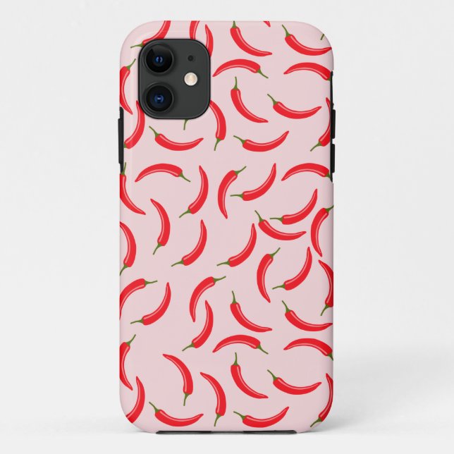 Spicy Red Chili Pattern Case-Mate iPhone Case (Back)