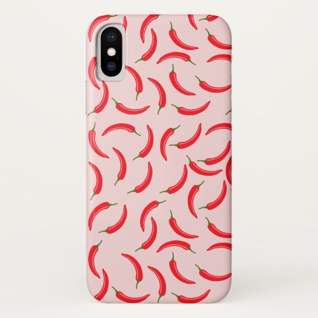 Spicy Red Chili Pattern Case-Mate iPhone Case (Back)