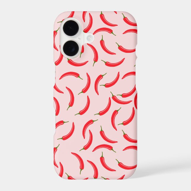 Spicy Red Chili Pattern Case-Mate iPhone Case (Back)