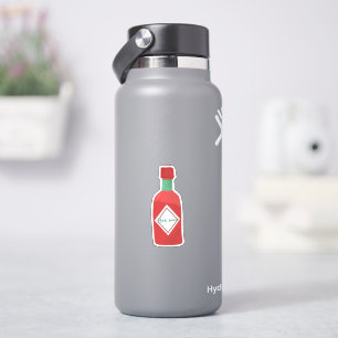 Spicy Red Hot Sauce Bottle Food Lover Gift Sticker