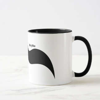 Spicy Rice Font Parenthese Mustache Mug