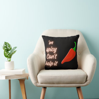 Spicy throw pillow