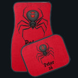 Spider 16th Birthday Car Floor Mat<br><div class="desc">A fun 16th birthday set of car floor mats featuring a spider. Also see the matching keychain.</div>