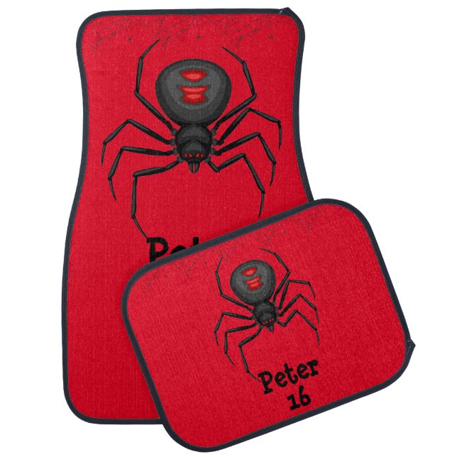 Spider 16th Birthday Car Floor Mat (Set)