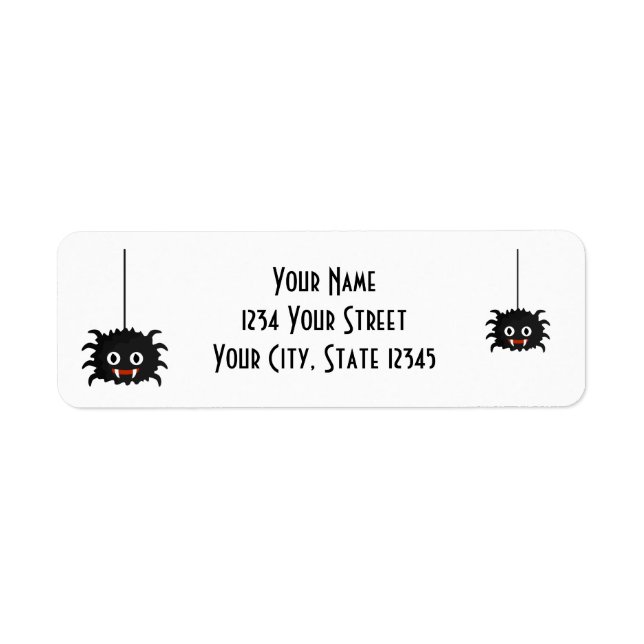 Spider Address Label (Front)