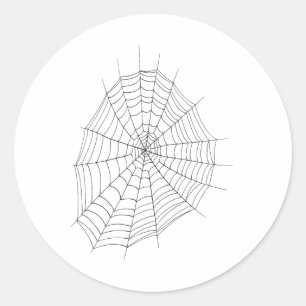 Spider And Spider Web Costume Shirt Halloween Easy Classic Round Sticker