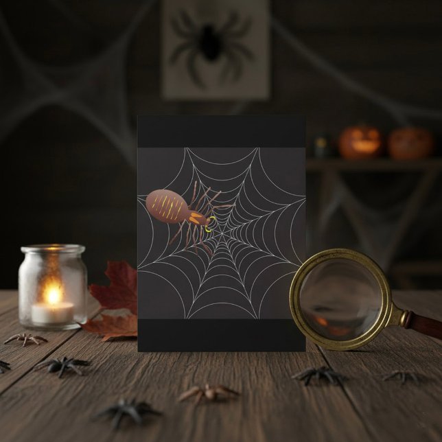 Spider And Spider Web Invitation (Creator Uploaded)