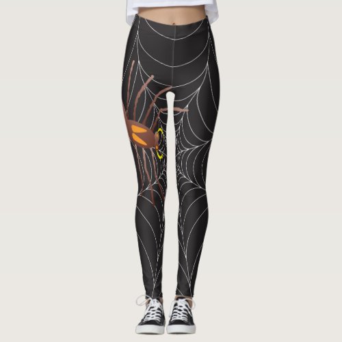 Spider And Spider Web Leggings