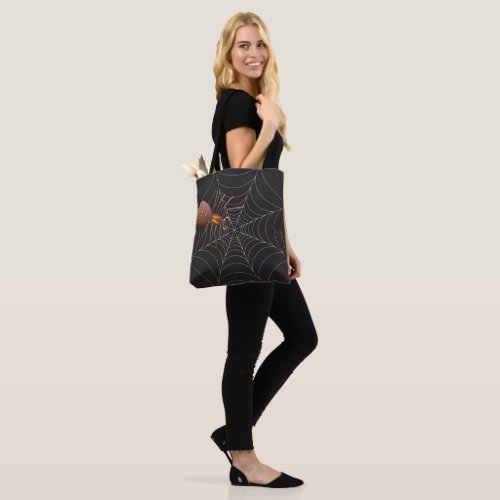 Spider And Spider Web Tote Bag