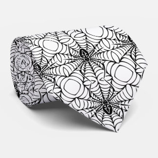 Spider and Web Neck Tie