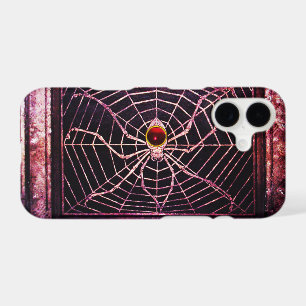 SPIDER AND WEB Red Ruby Black iPhone 17 Case