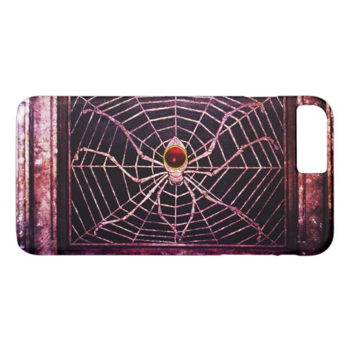 SPIDER AND WEB Red Ruby Black iPhone 8 Plus7 Plus Case