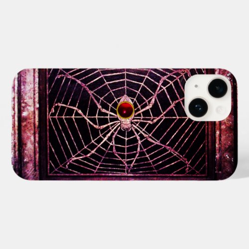 SPIDER AND WEB Red Ruby Black Case_Mate iPhone 14 Case