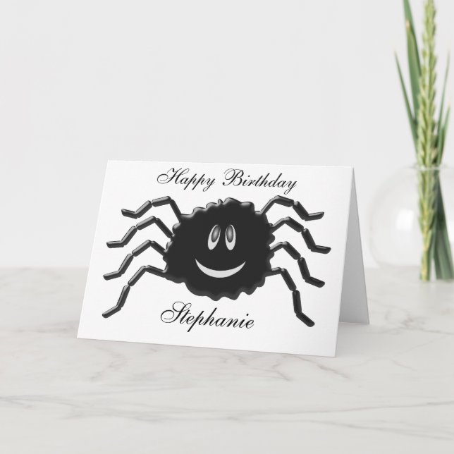 Spider Birthday Card (Front)