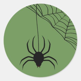 Spider Bite Classic Round Sticker