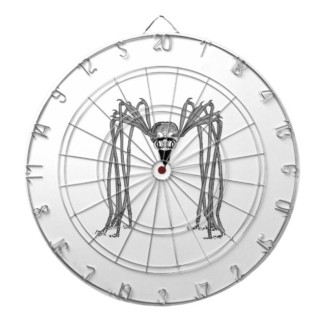 spider . black and white dart board (Front)