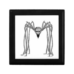 spider . black and white gift box