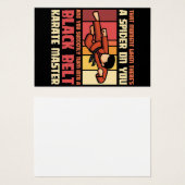 Spider Black Belt Karate Master (Front & Back)