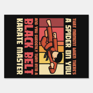 Spider Black Belt Karate Master Sign